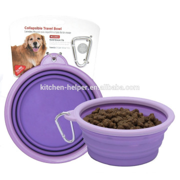 Atacado Promocional Impermeável Non-stick Food Grade Silicone Pet Products Pet Bowls / colapsável Pet Dog Cat Bowl